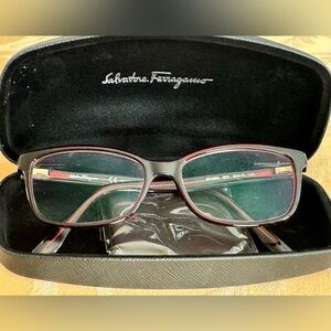 Salvatore Ferragamo Eye Glass Frame for prescription glasses with a new case